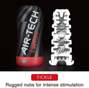 Tenga Air-Tech Twist Reusable Vacuum Cup Ripple Or Tickle (Newly Replenished) Male Masturbators - Tenga Masturbators Tenga Tickle 