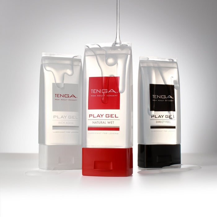 Tenga Play Gel 160ml RICH QUA White or NATURAL WET Red or DIRECT FEEL Black