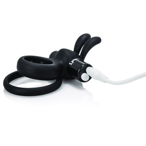 The Screaming O Charged Ohare Rabbit Cock Ring Black (Restocked on Mar 19) Cock Rings - Rabbit Cock Rings The Screaming O 