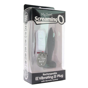 The Screaming O My Secret Remote Control Rechargeable Vibrating Plug Black Anal - Anal Vibrators The Screaming O 