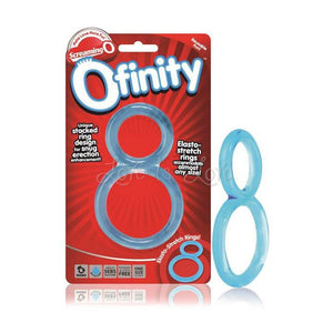 The Screaming O Ofinity Double Erection Ring Blue Cock Rings - Double Cock Rings The Screaming O 