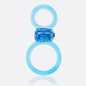 The Screaming O Ofinity Plus Vibrating Double Erection Ring Blue Cock Rings - Double Cock Rings The Screaming O 