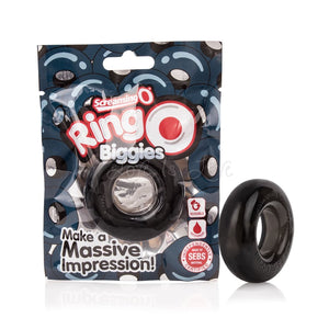 The Screaming O RingO Biggies Black Cock Rings - Stretchy Cock Rings The Screaming O 