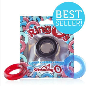 The Screaming O RingO Blue or Black or Red For Him - Cock Rings The Screaming O 