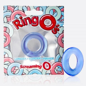 The Screaming O RingO Blue or Black or Red For Him - Cock Rings The Screaming O Blue 