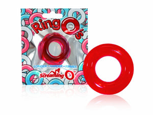 The Screaming O RingO Blue or Black or Red For Him - Cock Rings The Screaming O Red 