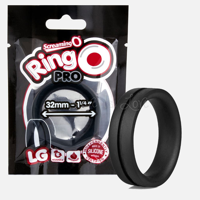 The Screaming O RingO Pro Large 32 mm 1.25 Inch Black