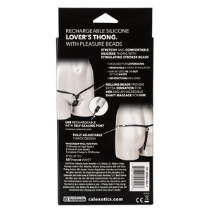 Calexotics Rechargeable Lover's Thong with Pleasure Beads buy in Singapore LoveisLove U4ria