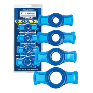 TitanMen Tools Cock Ring Set For Him - Cock Rings Doc Johnson 