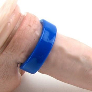 TitanMen Tools Cock Ring - Stretch To Fit Black or Blue (Stretch To Fit Cock Ring Best Seller) For Him - Cock Rings Doc Johnson 