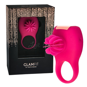 Tokyo Design Glamfit Rotating Pleasure Ring Cerise Cock Rings - Vibrating Cock Rings Tokyo Design 