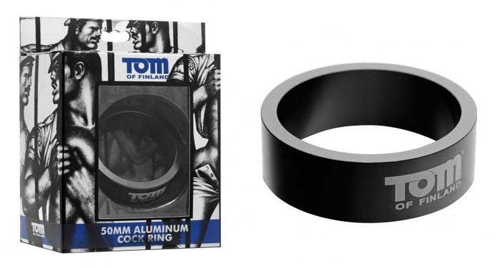 Tom of Finland Aluminum Cock Ring Inner Diameter 45 mm or 50 mm