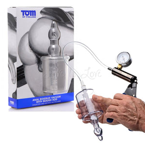 Tom Of Finland Anal Pump Cylinder With Stimulator Shaft Anal - Exotic & Unique Butt Plugs Tom Of Finland 