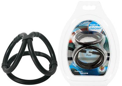 Trinity Vibe Silicone Easy Release Triple Pleaser Cockring