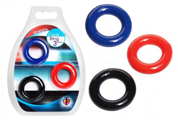 Trinity Vibes Stretchy Cock Ring 3 Pack