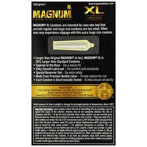 Trojan Magnum XL Condoms Width (12 pcs) Enhancers & Essentials - Condoms Trojan 