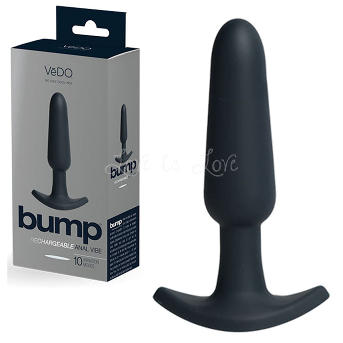 Vedo Bump Rechargeable Anal Vibe Just Black
