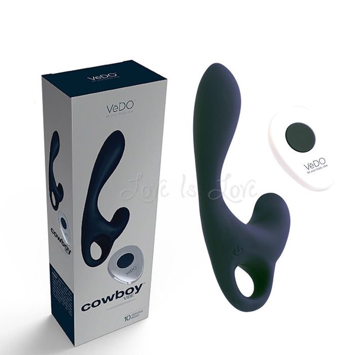 VeDO Cowboy Rechargeable Prostate Vibe Just Black or Midnight Madness