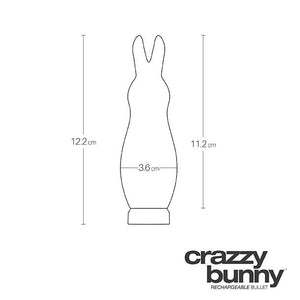 Vedo Crazzy Bunny Rechargeable Mini Vibe Pink Vibrators - Clitoral & Labia Vedo 