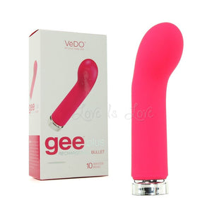 VeDO Gee Plus Rechargeable Vibe Foxy Pink Vibrators - G-Spot Vibrators Vedo 