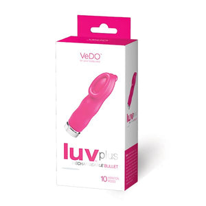 VeDO Luv Plus Rechargeable Vibe Foxy Pink Vibrators - Clitoral & Labia Vedo 