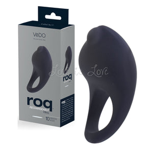 VeDo Roq Rechargeable Cock Ring Black Cock Rings - Rechargeable Cock Rings VeDo 