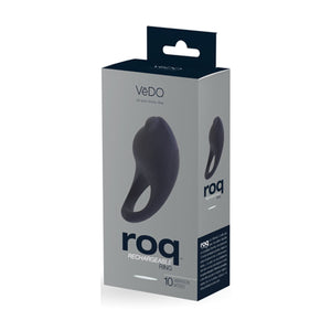 VeDo Roq Rechargeable Cock Ring Black Cock Rings - Rechargeable Cock Rings VeDo 