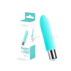 VeDo Bam Mini Rechargeable Bullet Foxy Pink or Indigo or Turquoise buy in Singapore LoveisLove U4ria