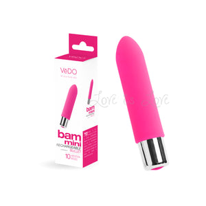 VeDo Bam Mini Rechargeable Bullet Foxy Pink or Indigo or Turquoise buy in Singapore LoveisLove U4ria