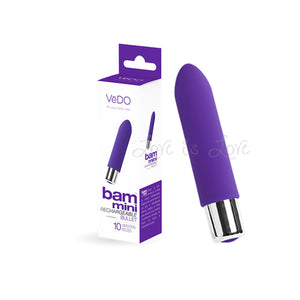 VeDo Bam Mini Rechargeable Bullet Foxy Pink or Indigo or Turquoise buy in Singapore LoveisLove U4ria