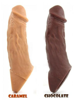 Vixen Creations Colossus Realistic Penis Extender Caramel or Chocolate or Vanilla For Him - Penis Extension Vixen Creations 