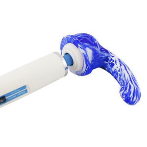 Vixen Creations Gee Whiz Magic Wand Attachment Electric Blue Swirl Vibrators - Wands & Attachments Vixen Creations 