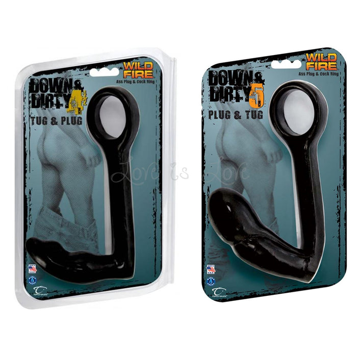 Wildfire Down and Dirty 4.5 inch Ass Plug and Cock Ring