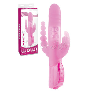 Wow Total Ecstasy 2 Pearl Rabbit Triple Vibrator Vibrators - Rabbit Vibrators Pipedream Products 