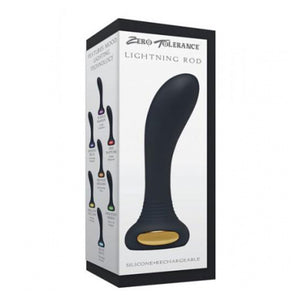 Zero Tolerance Rechargeable Lightning Rod Prostate Massager Black Prostate Massagers - Other Prostate Toys Zero Tolerance Toys 