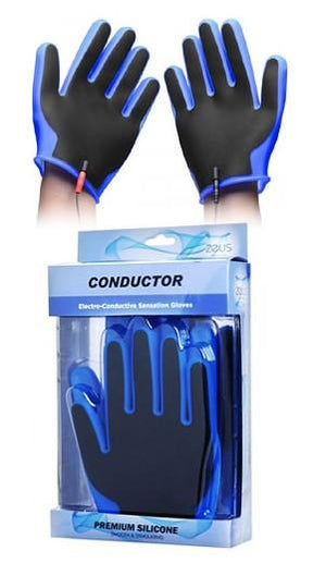 Zeus Conductor Electro Conductive Estim Gloves ElectroSex Gear - Zeus Zeus 