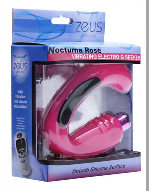 Zeus Nocturna Rose Vibrating Silicone Electro G-Seeker ElectroSex Gear - Zeus Zeus 