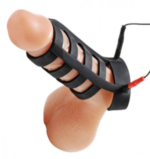 Zeus Power Cage Silicone EStim Cock And Ball Sheath ElectroSex Gear - Zeus Zeus 