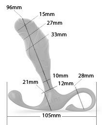 ZINI Janus LAMP Prostate Massager - Small, Medium or Large Prostate Massagers - Zini Prostate Toys Zini Large 